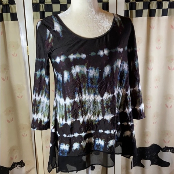 Simply Vera Vera Wang Crinkle Tee - Picture 1 of 8